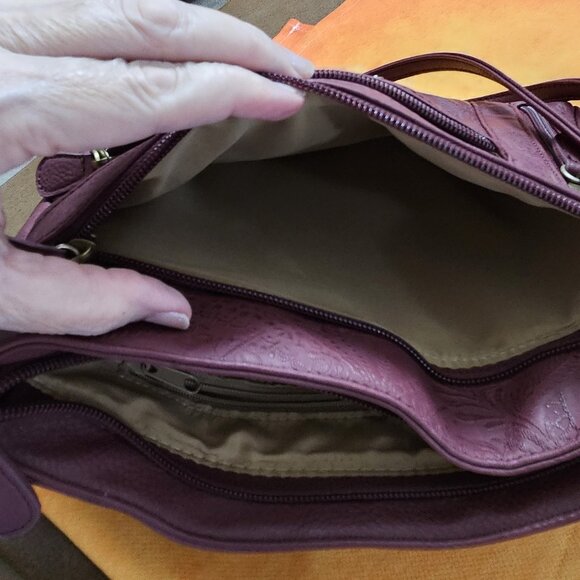 Multisac Dark Burgandy Cross Body - Picture 4 of 6